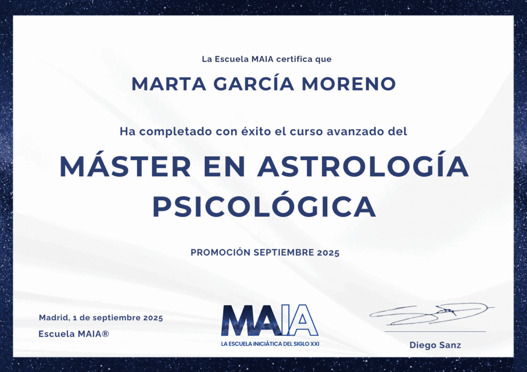 certificación curso astrología psicológica avanzada
